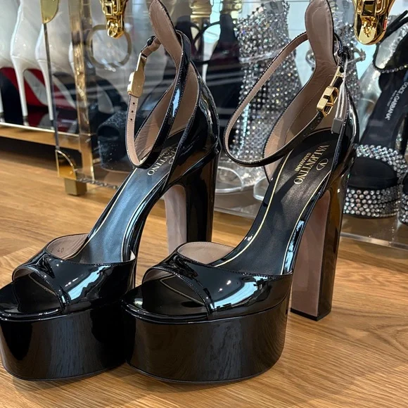 Valentino | Shoes | Never Wornvalentino Glossy Black  display picture 2